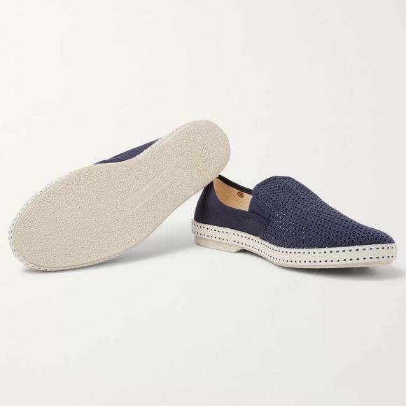 Rivieras Leisure Navy Blue Perforated Espadrilles main image 9